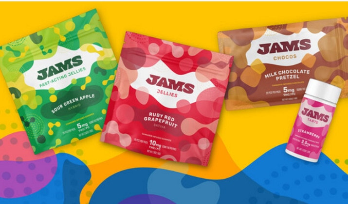 Photograph of Product: Jam Jellies | Mixed Berry | 10mg Indica (10pk)