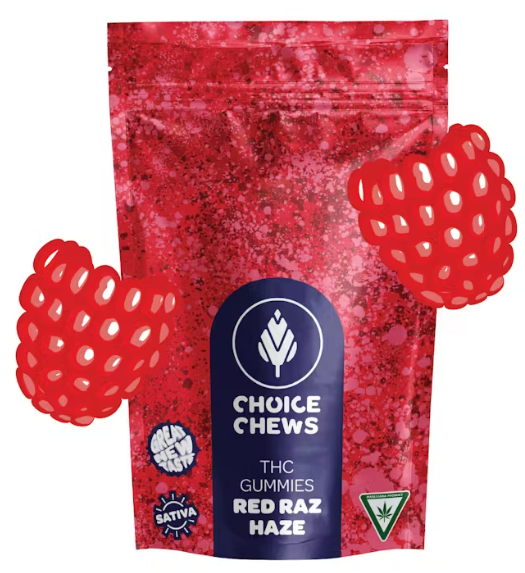 Photograph of product: Choice Chews - Red Raz Haze (100mg)