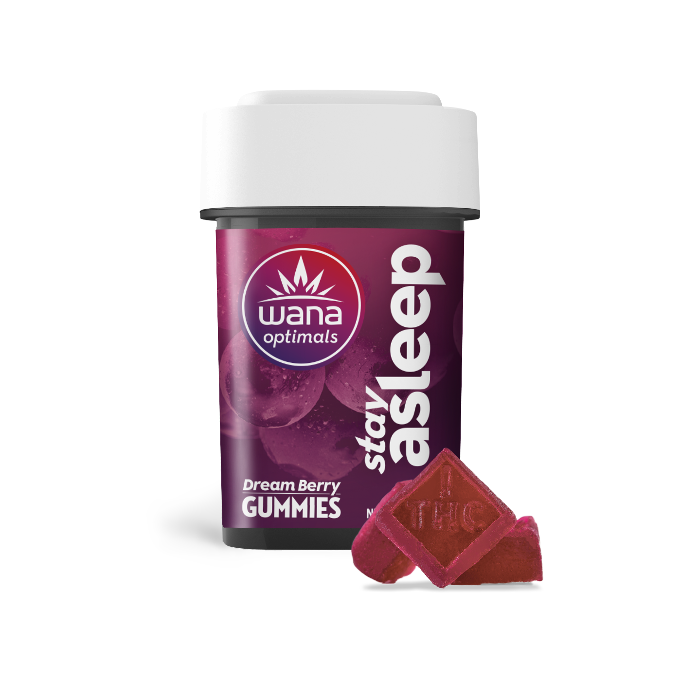 Photograph of product: Wana Stay asleep Gummies 10mg CBD x 10-Pack