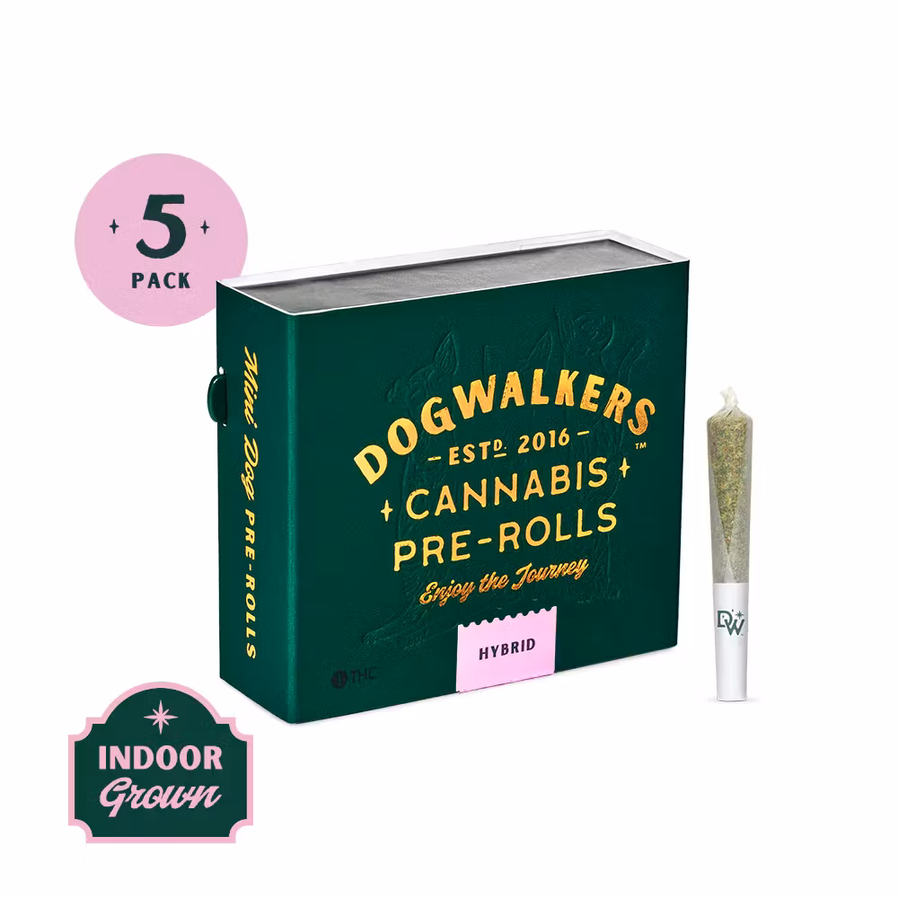 Photograph of Product: Dogwalkers | Blue Zashimi Pre-rolls 5pk (Stay), 1.75g