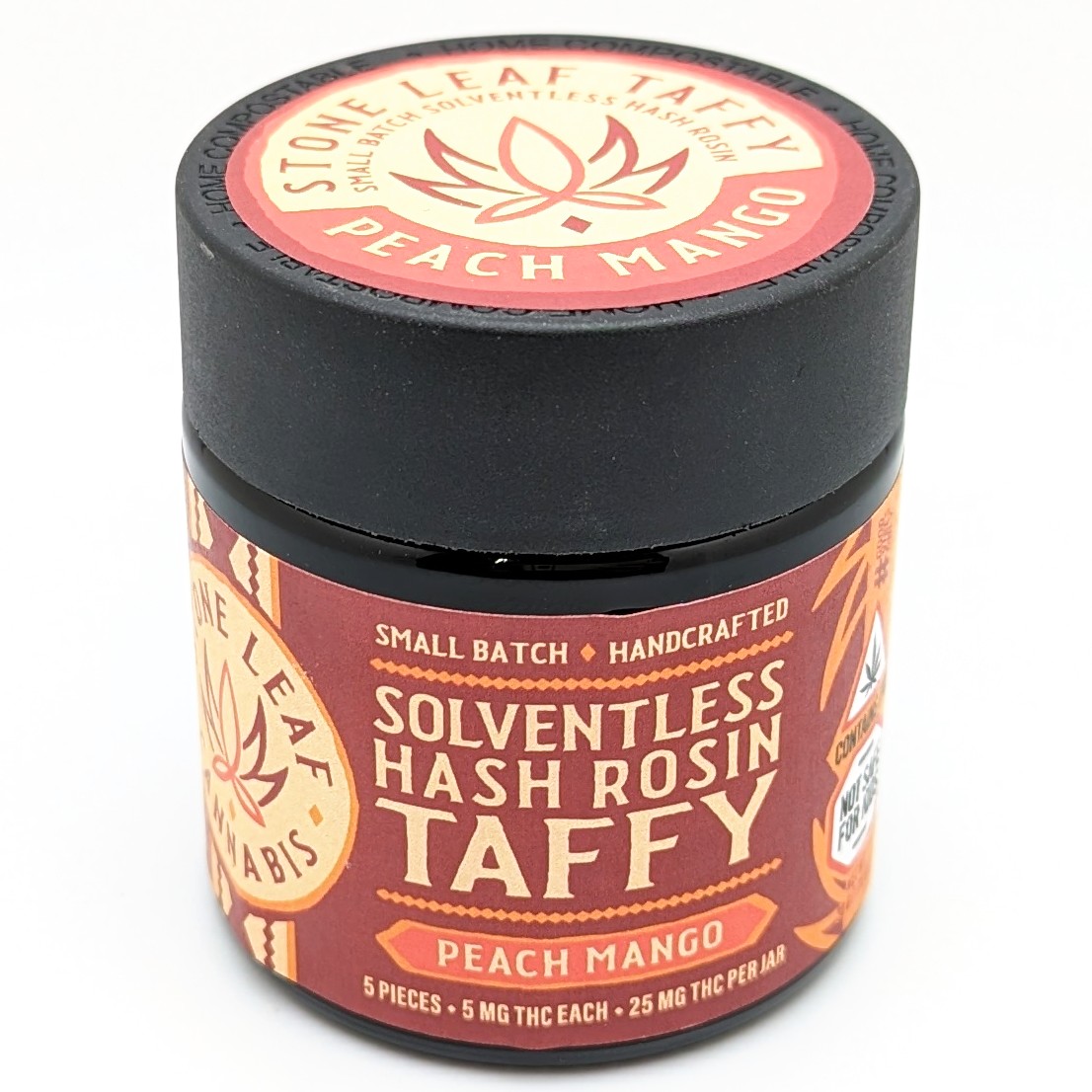 Photograph of Product: Peach Mango Taffy 25mg