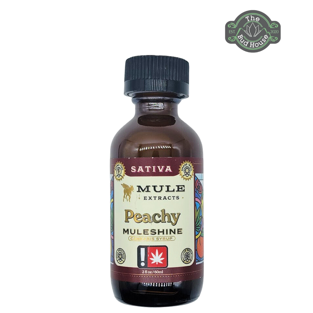 Photograph of product: MuleShine 2oz PEACHY (Oui'd) 500mg Tincture