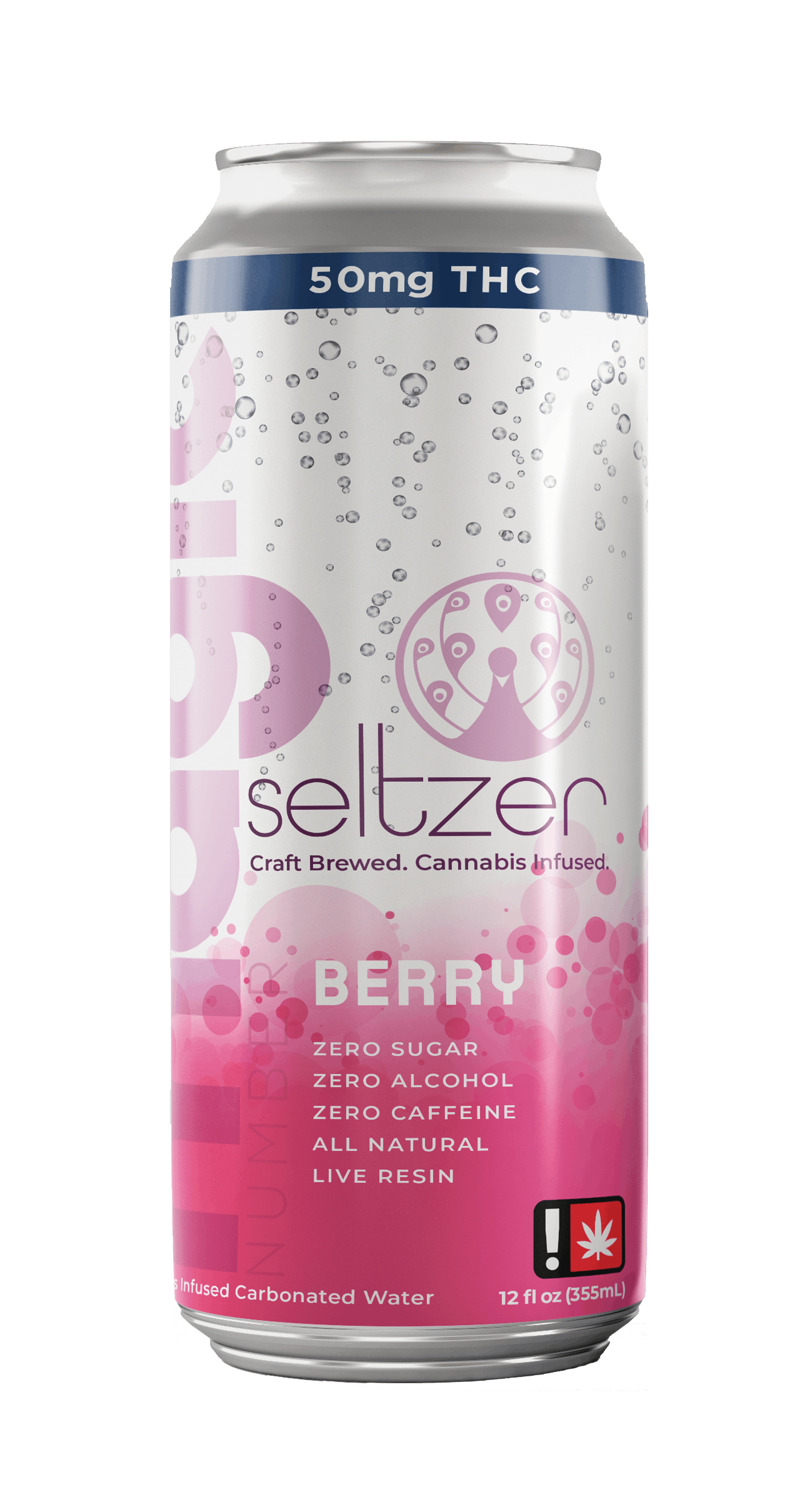 Photograph of product: Magic Number Berry Seltzer 100mg TH-oui