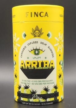 Photograph of product: Finca | (Arriba) Pina Uplift Gummies | Edible | 10mg X 10