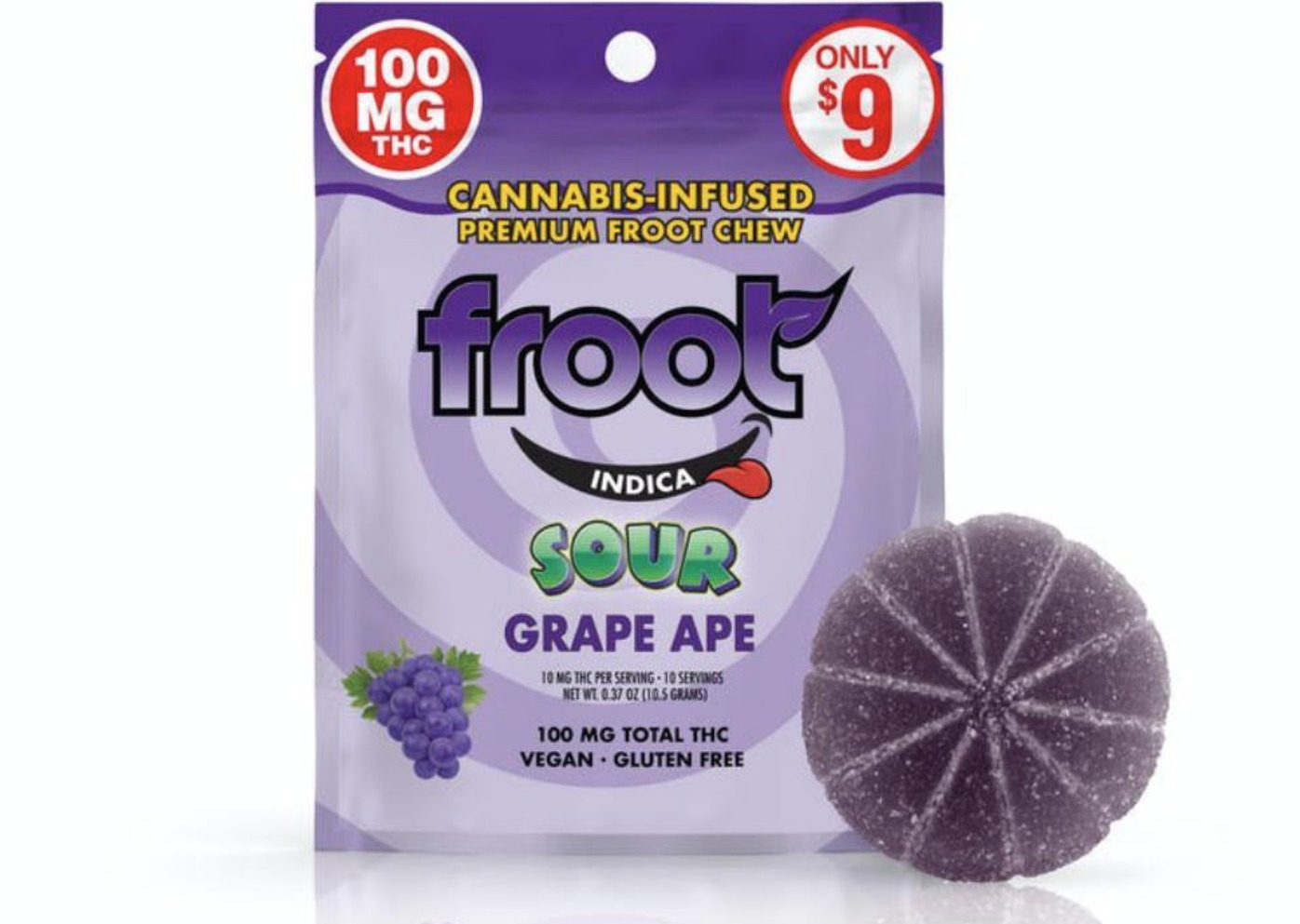 Photograph of product: Gummy - Sour Grape