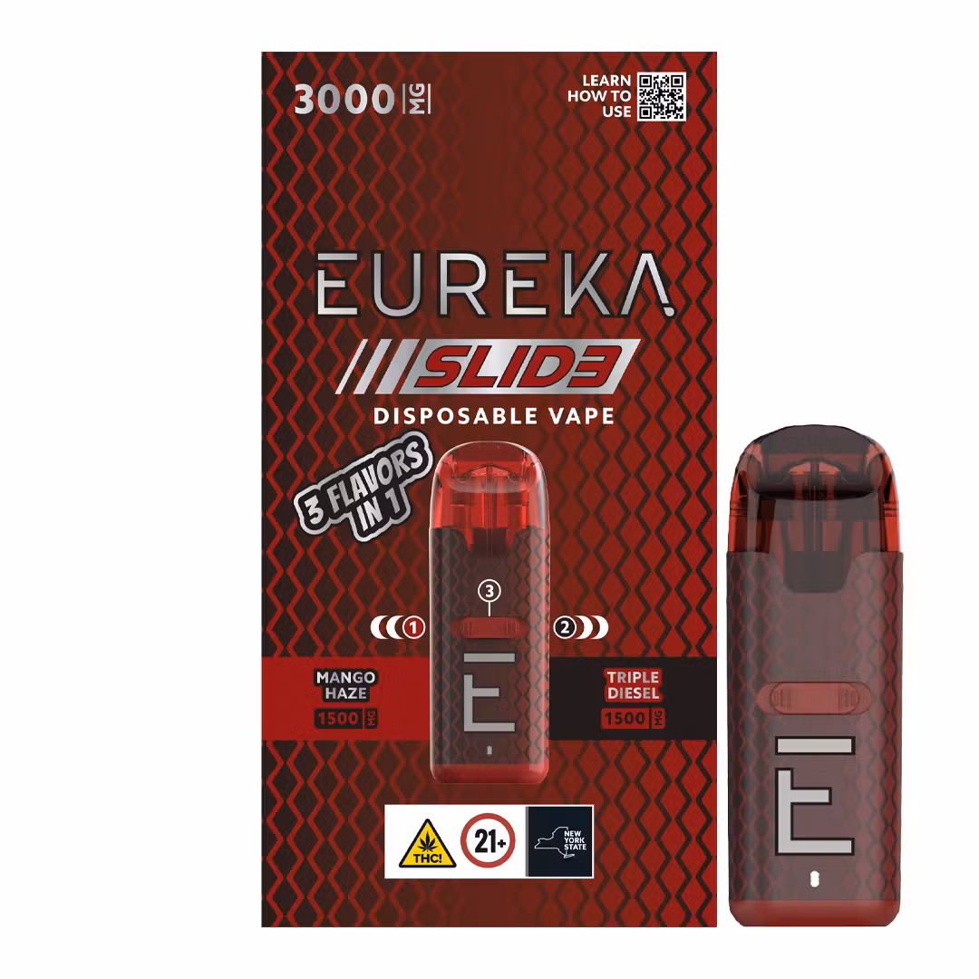 Photograph of product: Eureka | Triple Diesel x Mango Haze | Slid3 AIO | 3g