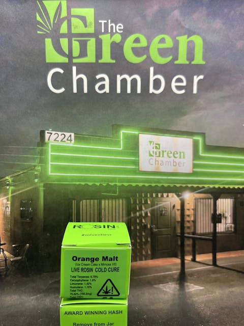 Photograph of product: Orange Malt Cold Cure Live Rosin - Concentrate