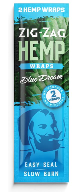 Photograph of product: Zig Zag Hemp Wraps - Blue Dream - 2 Wraps