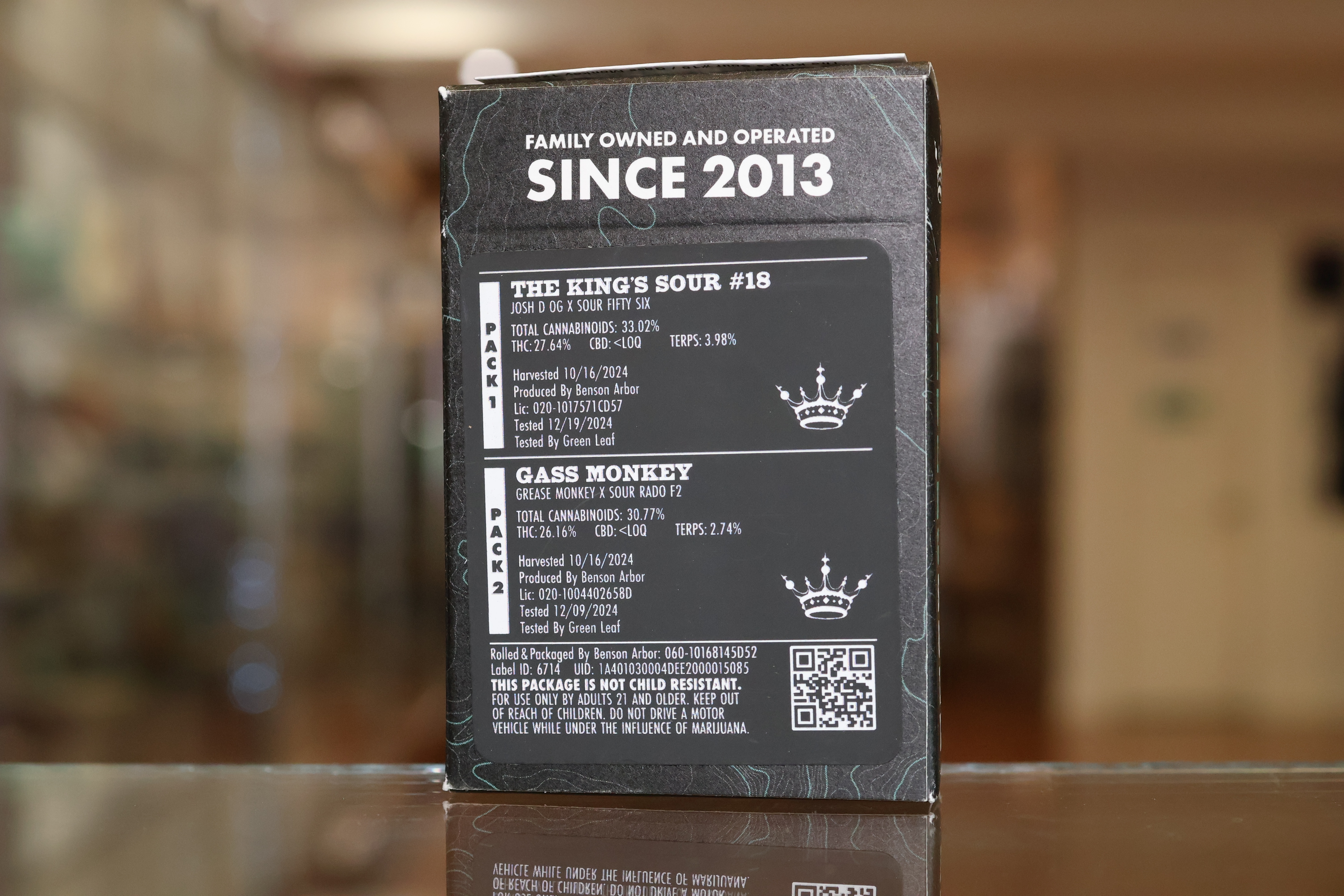 Photograph of product: The King's Sour #18 / Gass Monkey 12pk Joints
