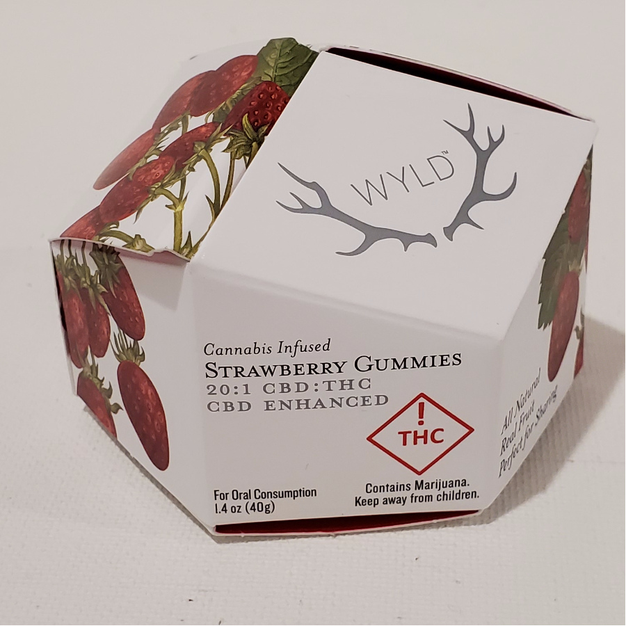 Photograph of product: Wyld - Strawberry - 20:1 CBD/TH-oui