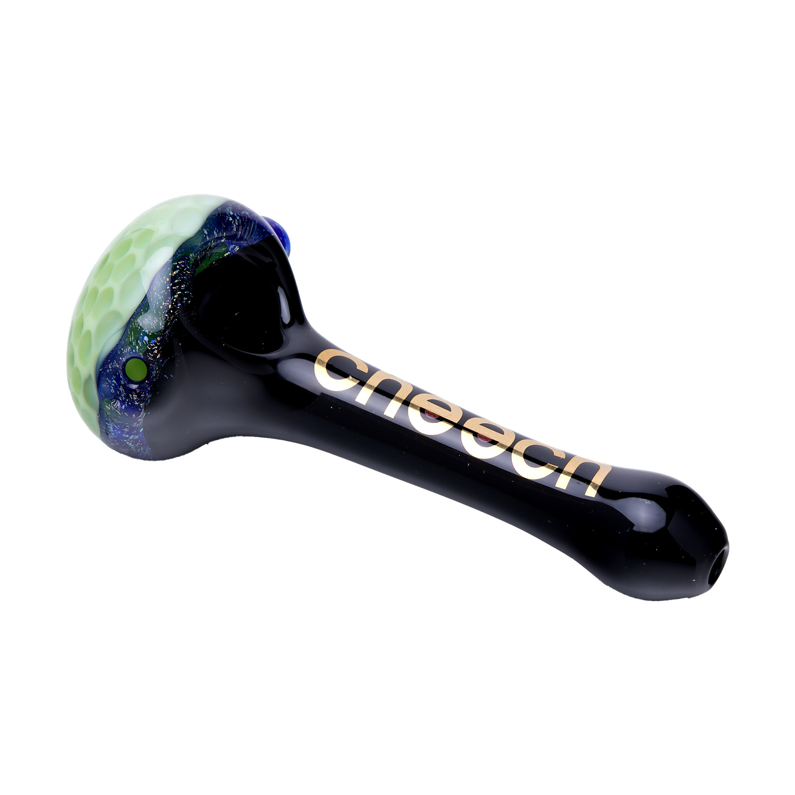 Photograph of product: Cheech | Honeycomb Spoon Pipe | Lime | 4.25"