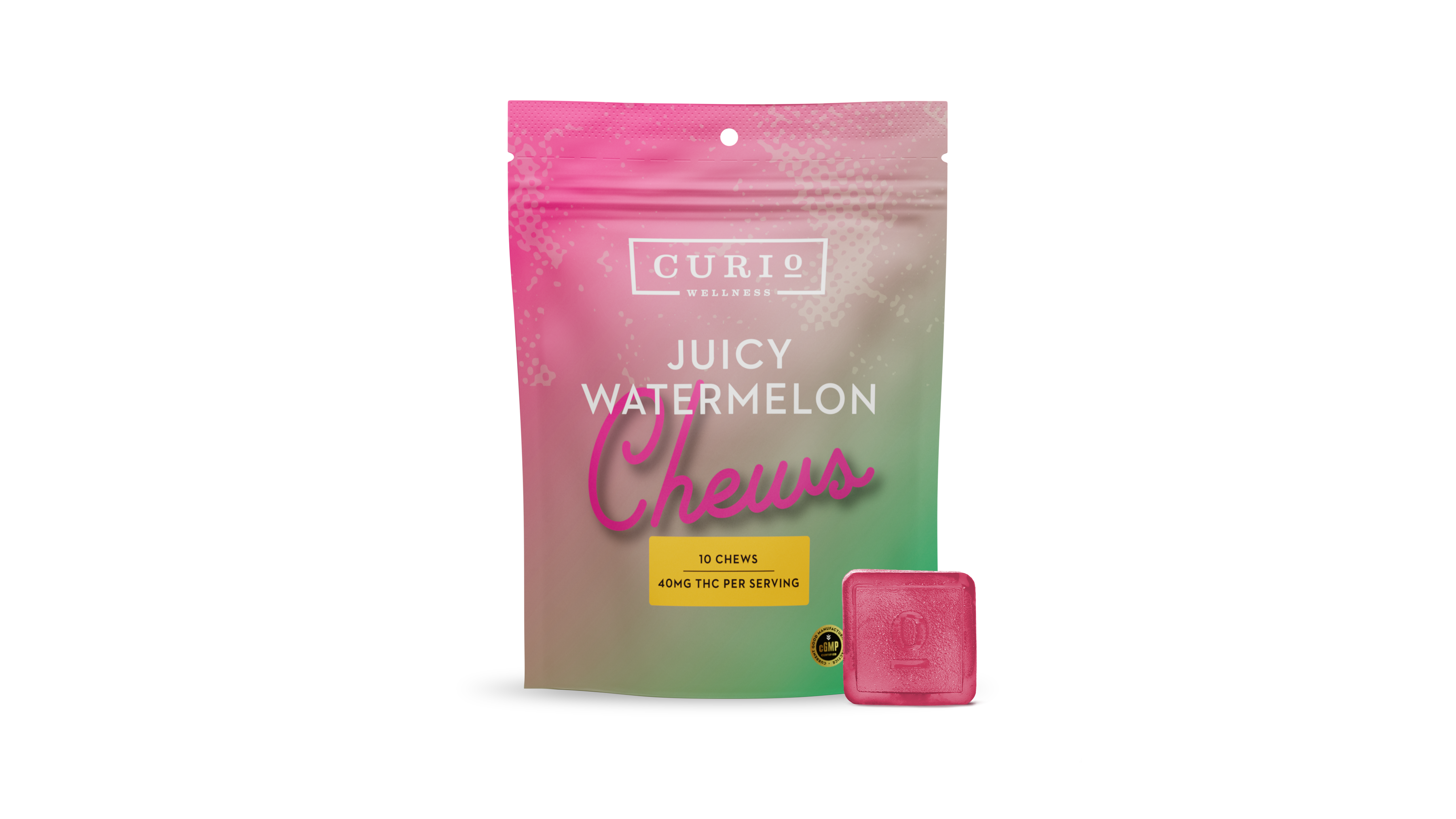 Photograph of product: Juicy Watermelon 10pk Chews | 400mg