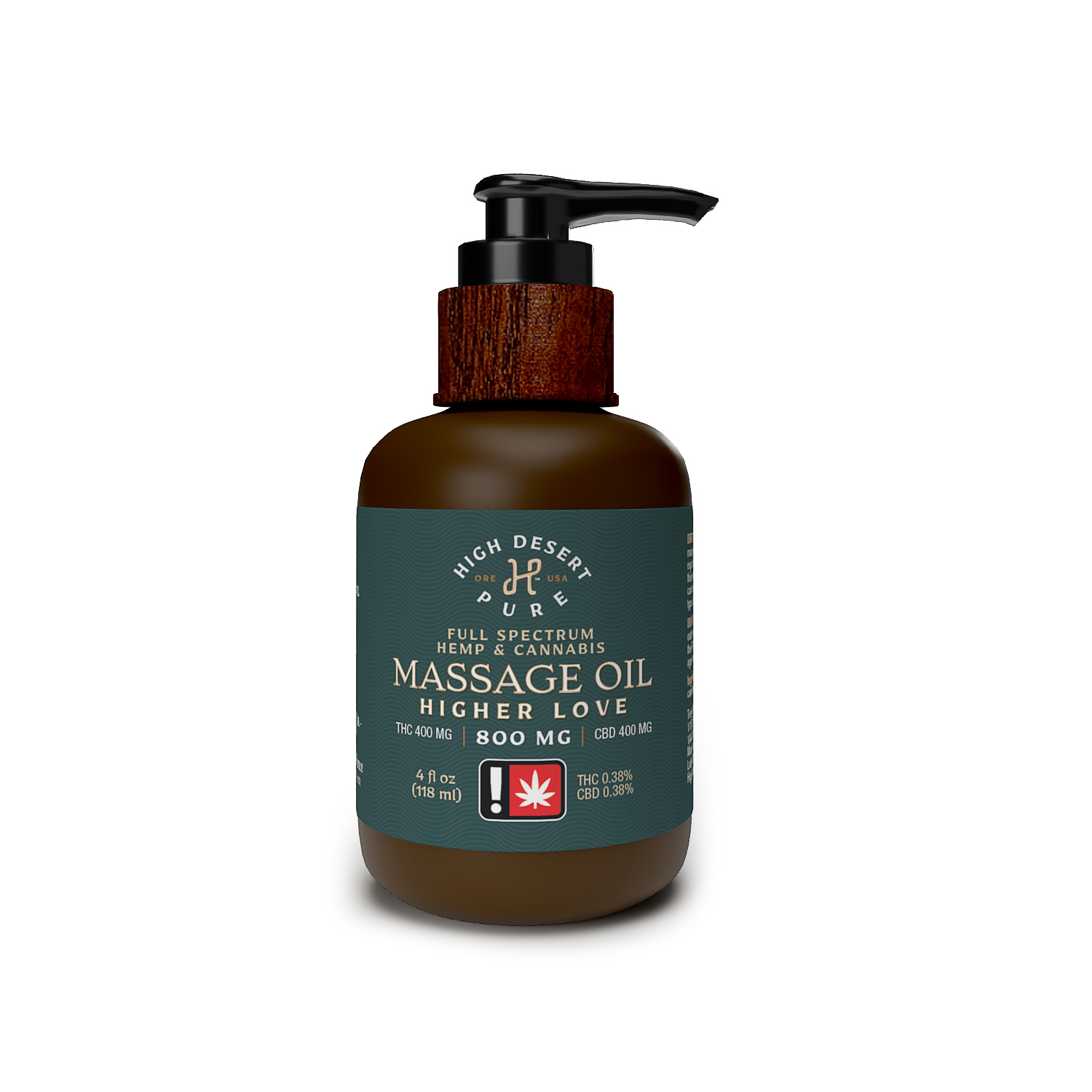 Photograph of product: 1:1 CBD:TH-oui Higher Love Massage Oil | 4oz