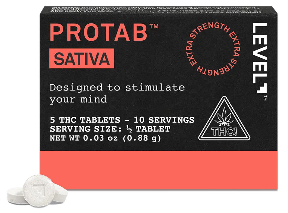 Photograph of product: Level - Protab - Oui'd - Extra Strength - 5 ct - 0.03oz - .88g - ED