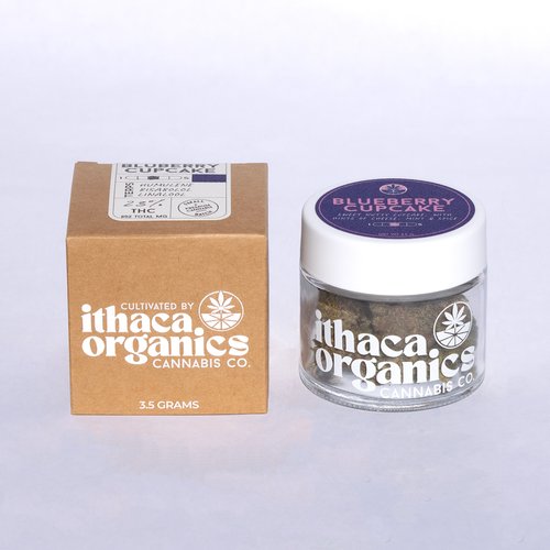 Photograph of product: ITHACA ORGANICS | JAR FLOWER | BLUEBERRY CUPCAKE - 3.5g