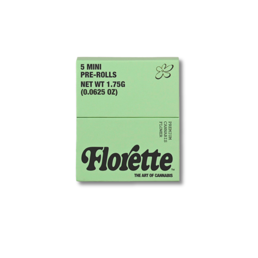 Photograph of product: Florette - Blue Zushi Prerolls 5pk - 1.75g