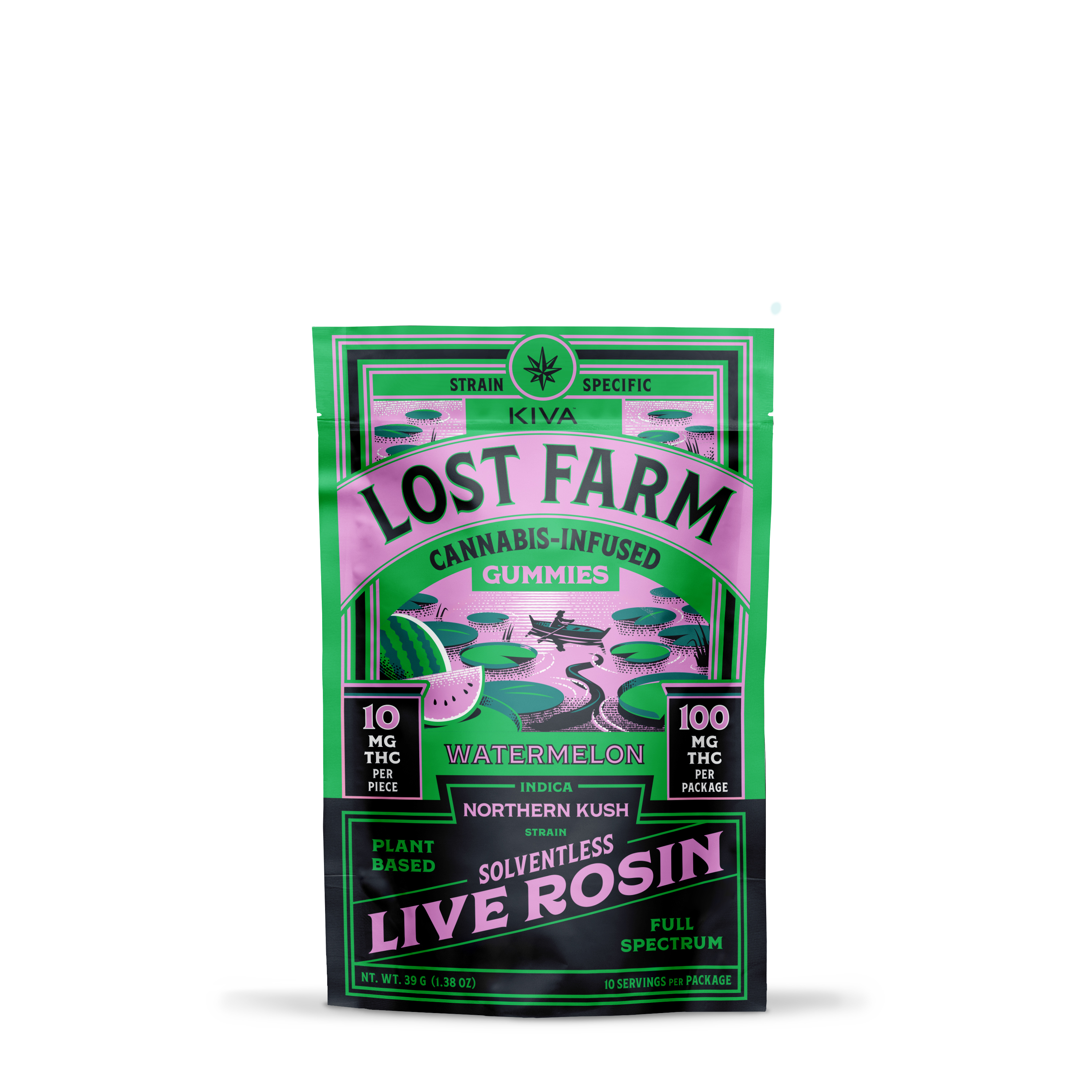 Photograph of product: Fatso x Watermelon | 100mg 10pk Live Rosin Edible