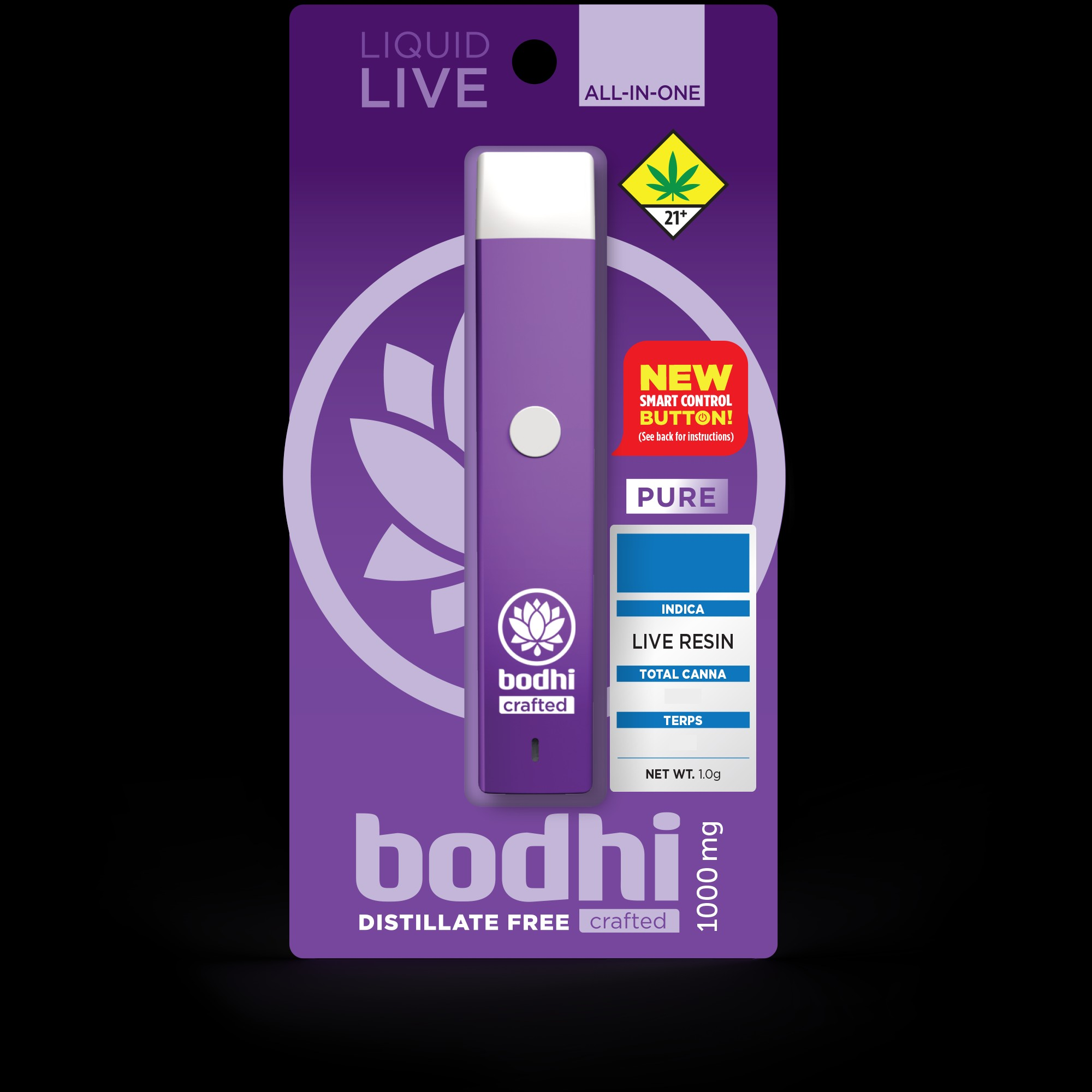 Photograph of product: Bodhi High - VD- PURE au chocolatburger Live Resin 1g