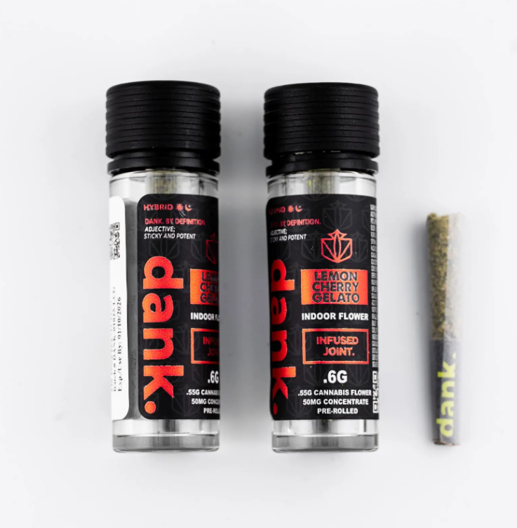 Photograph of product: Dank / Infused Pre-Roll / Lemon Cherry Gelato /
