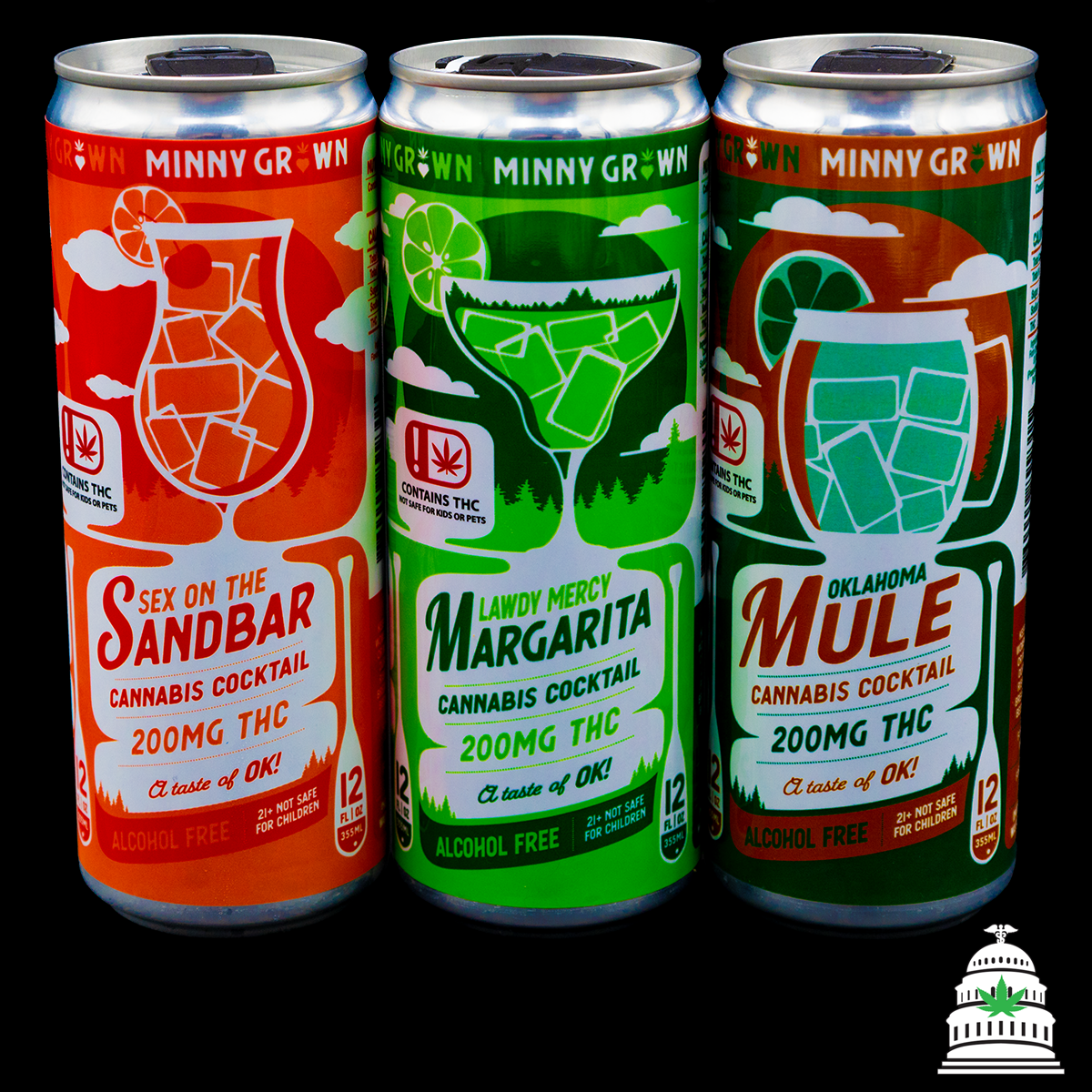 Photograph of product: Lawdy Mercy Margarita - 200mg Minny Grown Oui'd Cocktail