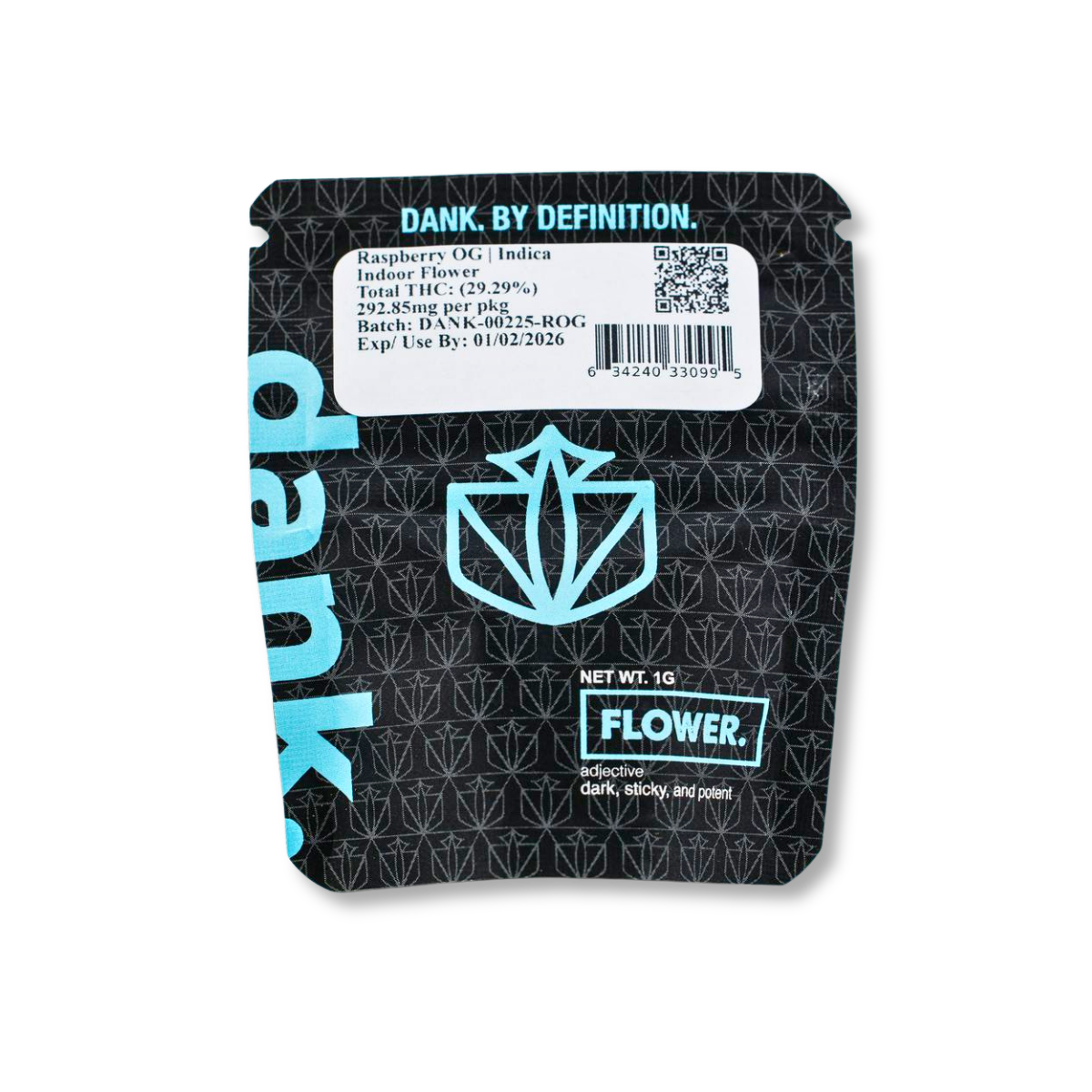 Photograph of product: Dank - Raspberry OG  - 1g