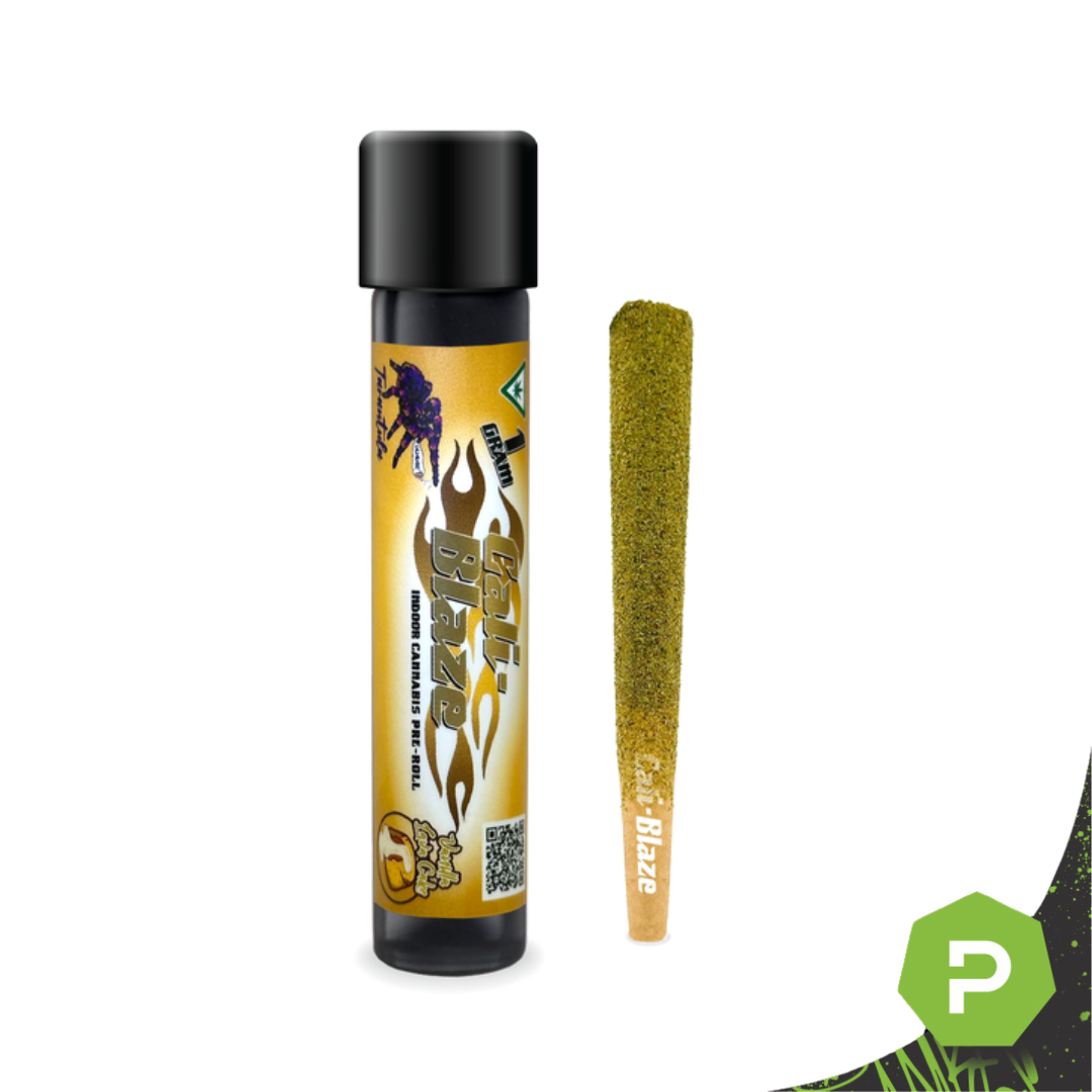 Photograph of product: Cali Blaze | 1g Tarantula Preroll | Vanilla Lava Cake
