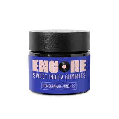 Photograph of product: Encore - Gummies - Pomegranate Punch 2:1 CBN:TH-oui 10 pk (100mg)