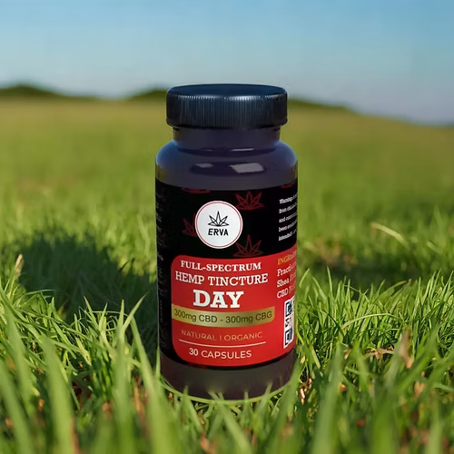 Photograph of product: Erva | Day Full Spectrum 1:1 Cbd:Cbg Capsules | 300mg