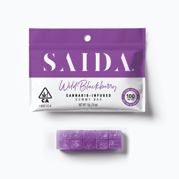 Photograph of product: Wild Blackberry [I] | 100MG Single Gummy | Saida