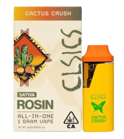 Photograph of product: CLSICS – Cactus Crush – Live Rosin Cartridge – 1g - 