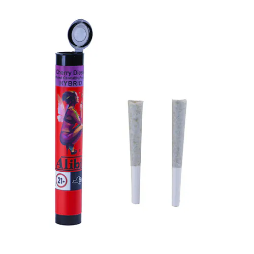 Photograph of product: Alibi - Cherry Diesel - Infused Prerolls 2pk