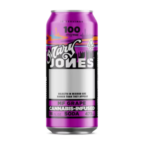 Photograph of product: 100mg Mary Jones Grape Soda