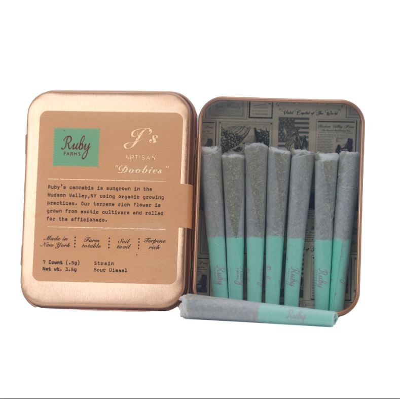 Photograph of product: Ruby Doobies - Sour Diesel - - 7pk