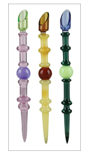 Photograph of product: PULSAR 6" TERP SAUCE GLASS DABBER ASSORTED COLORS