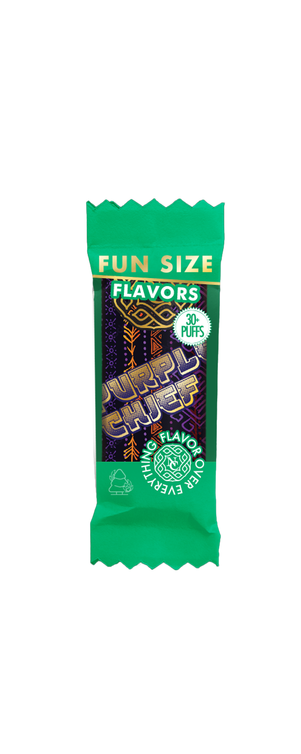 Photograph of product: North Coast X Adams Family .15g au chocolat Rosin Vape | Purple Chief