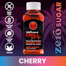 Photograph of product: CHILL MEDICATED | CHERRY - SUGAR FREE MEDICATED SYRUP | 200MG