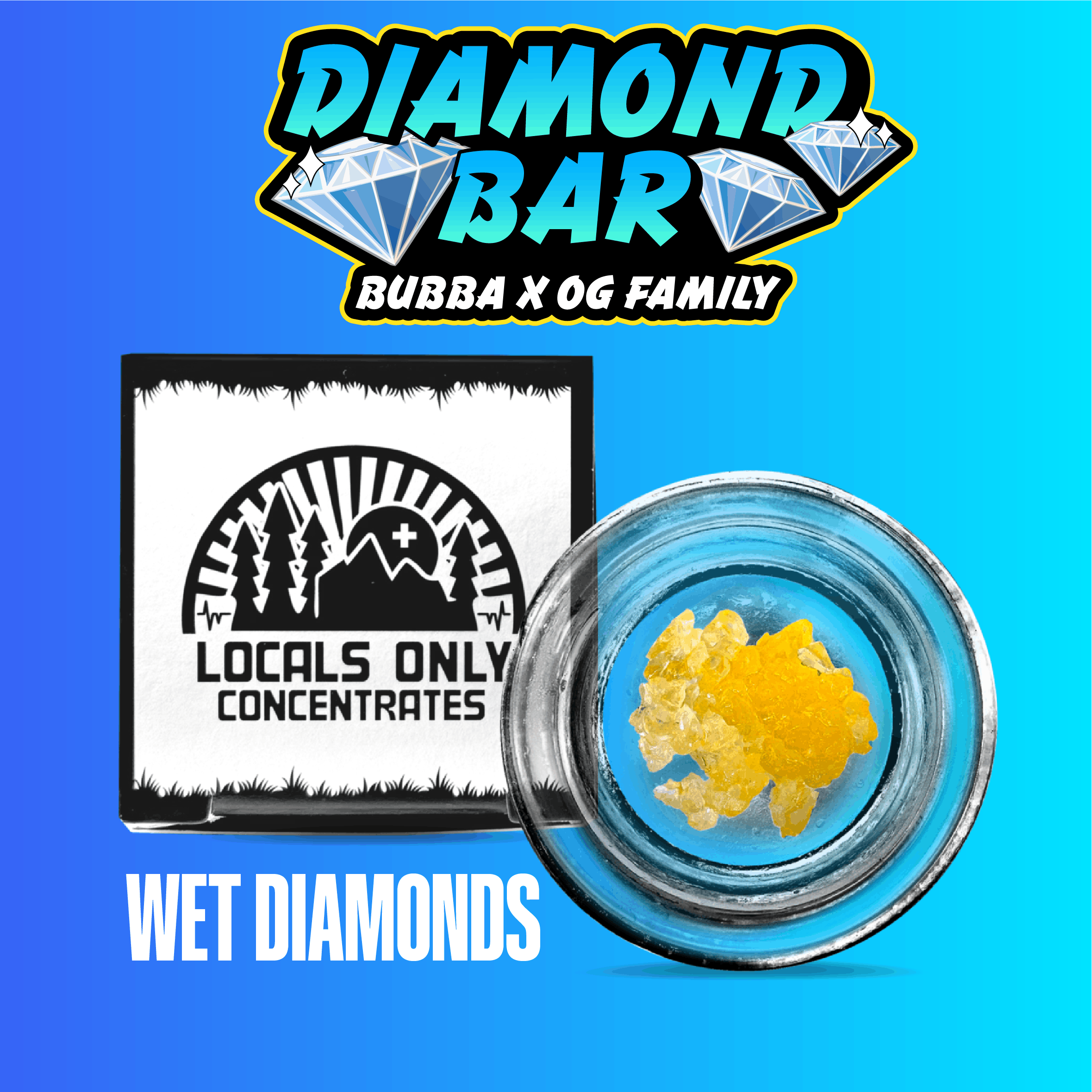 Photograph of Product: Diamond Bar - 1g Wet Badder