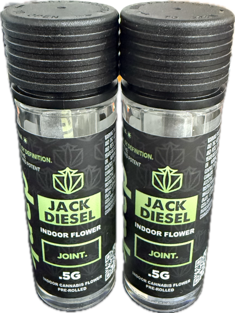 Photograph of product: Dank | Preroll | Jack Diesel | .5g | Oui'd | 28.90% TH-oui