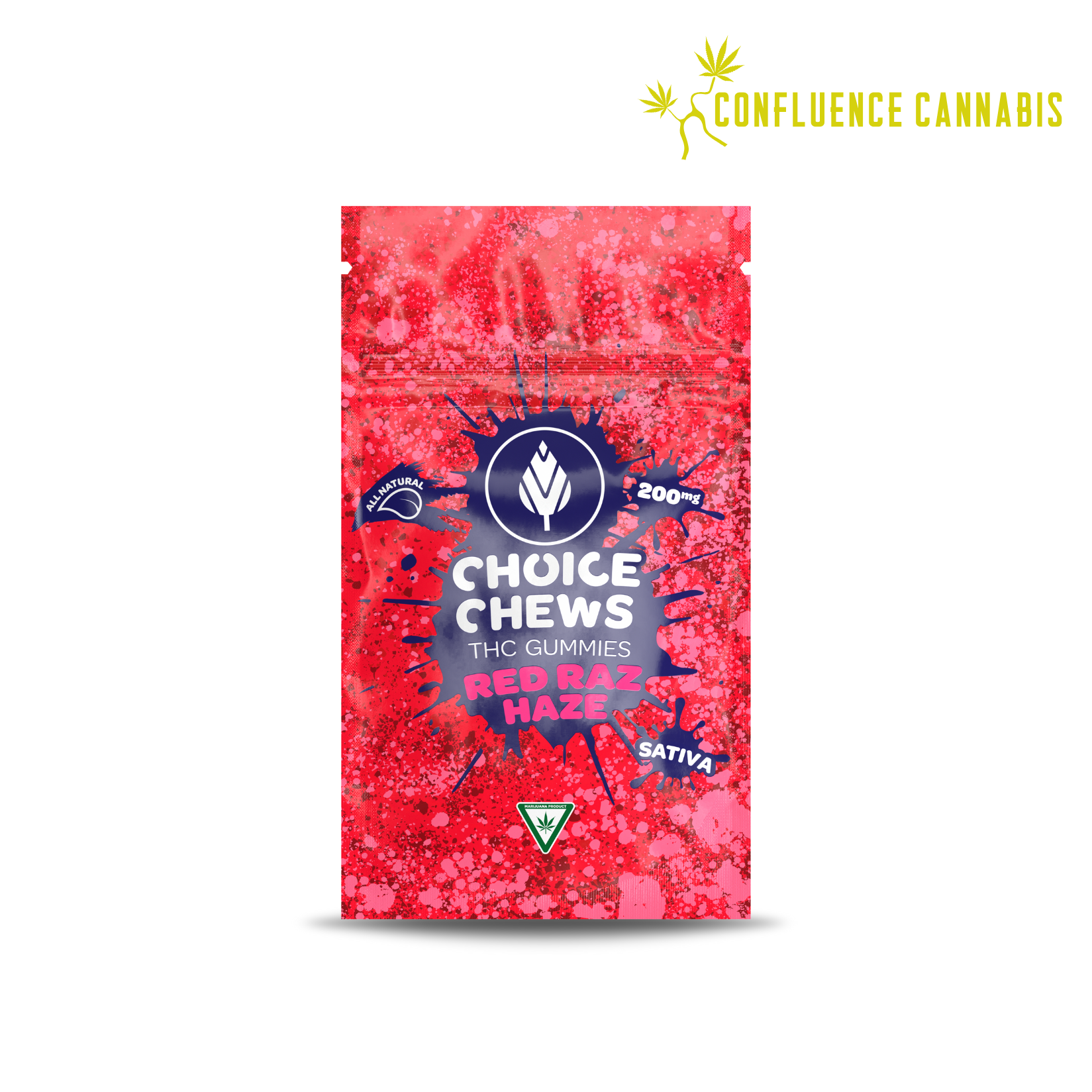 Photograph of product: Red Raz Haze Choice Chews (High Dose)