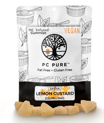 Photograph of product: Lemon Custard (20mg x 10) 200mg Gummies