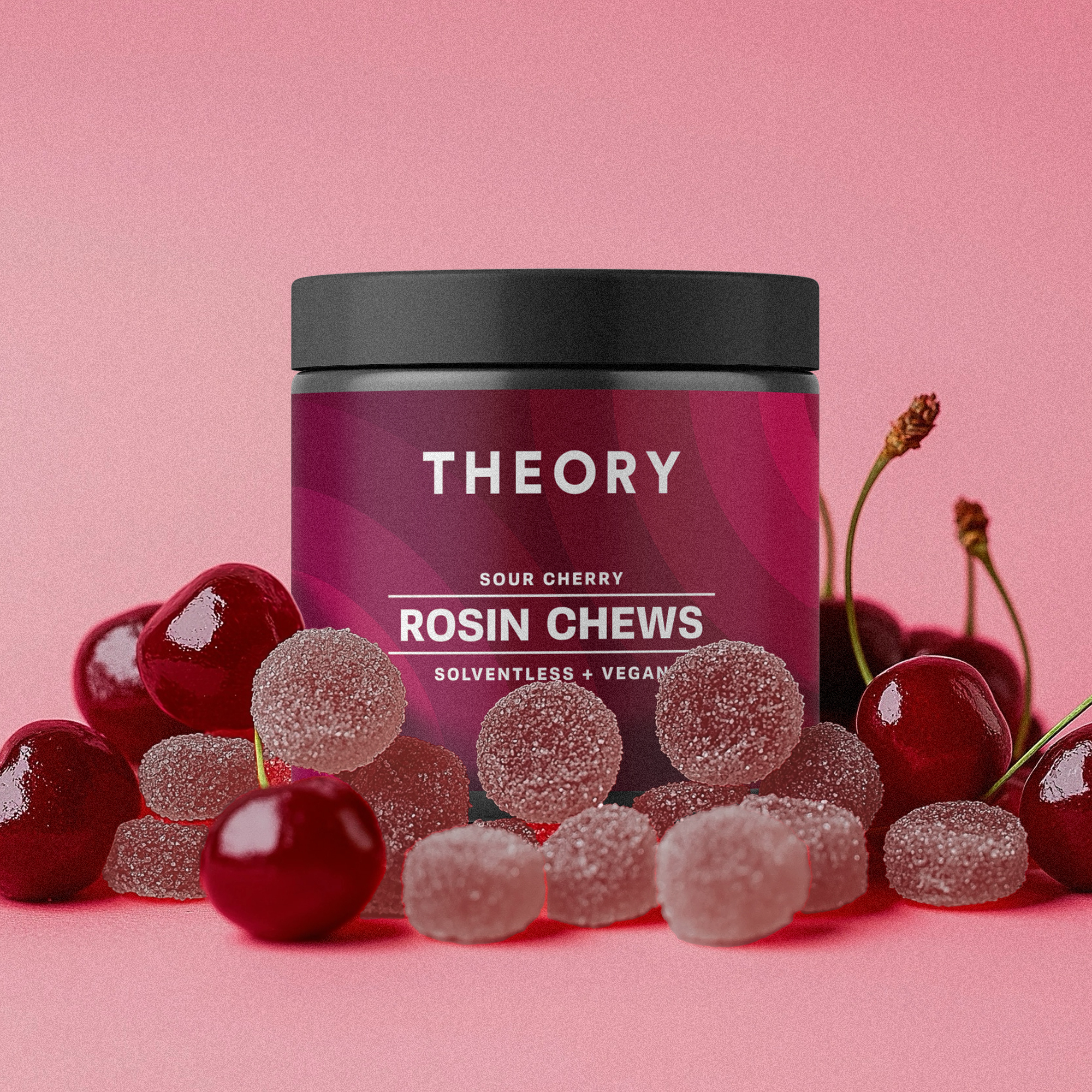 Photograph of product: Vegan Live Rosin Sour Cherry Gummies (10pk)