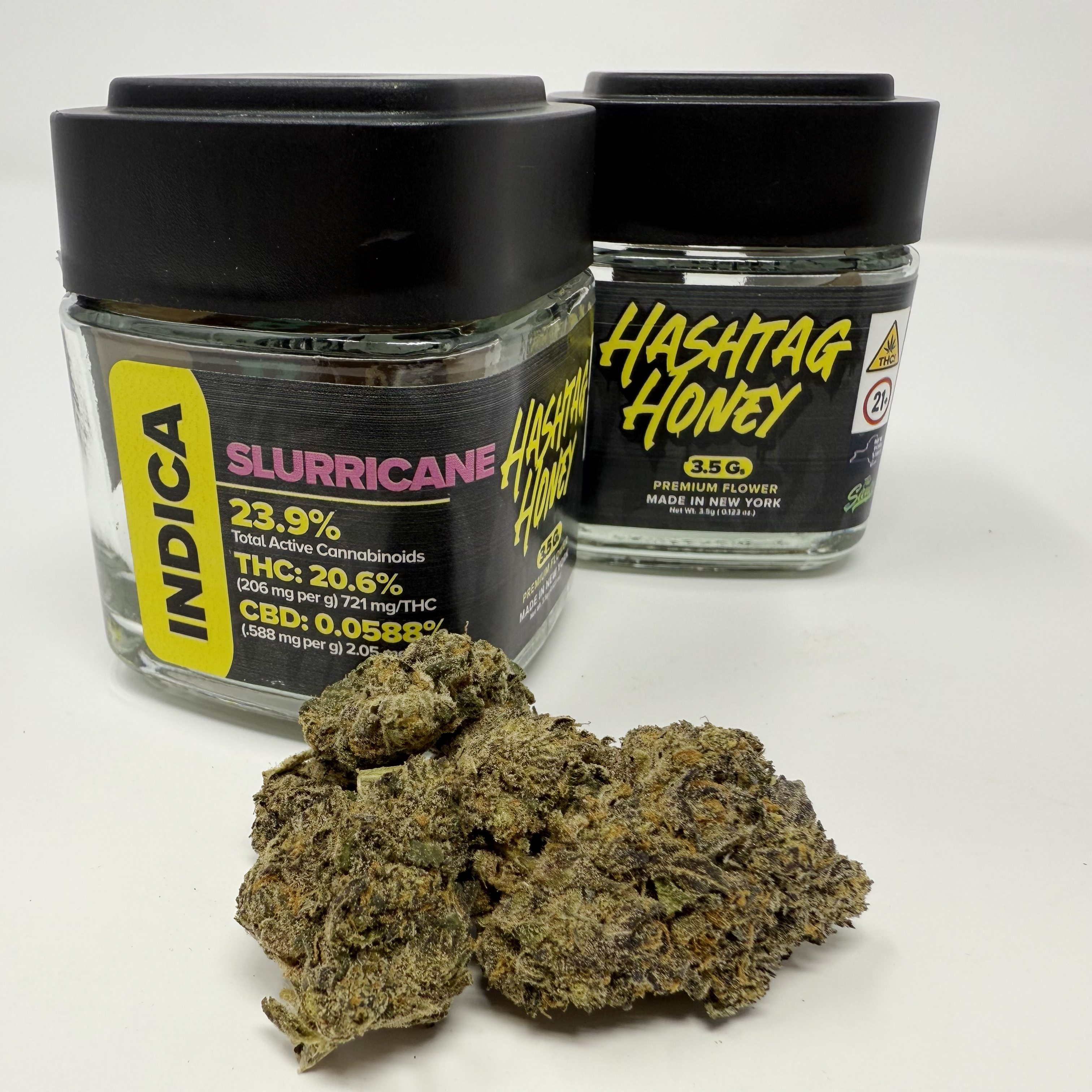 Photograph of product: au chocolattag Honey | Slurricane | Flower TAC 23.9% - 3.5g