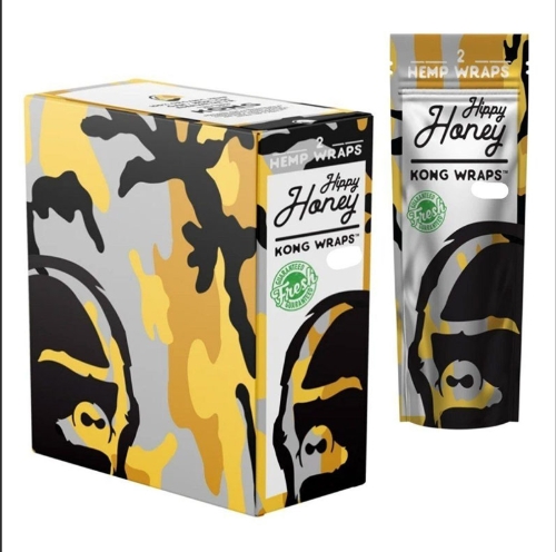 Photograph of product: KONG - Organic CBD Hemp Wraps - Hippy Honey 2pk