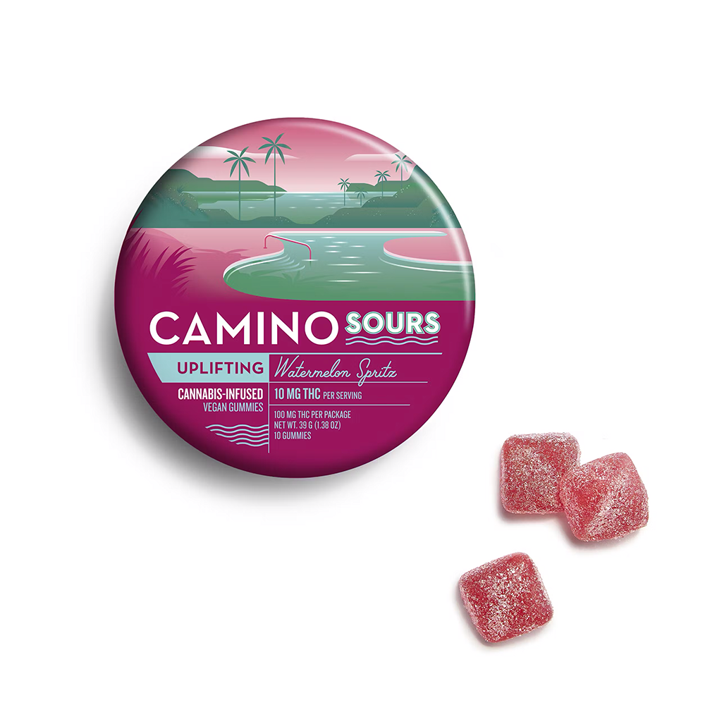 Photograph of product: Kiva | Camino Sours Watermelon Spritz 10pk | 100mg