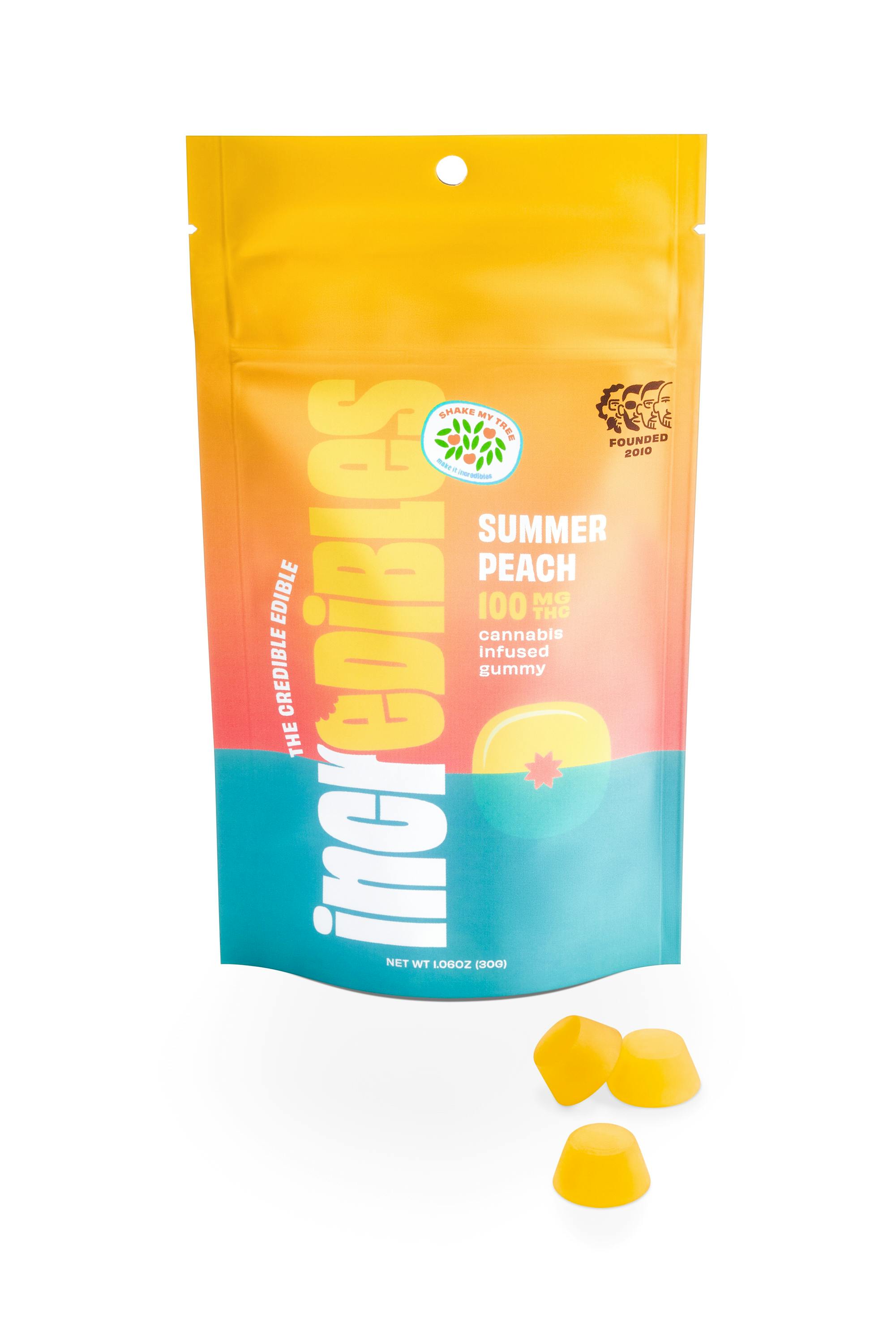 Photograph of product: Summer Peach - Incredibles Bites 10pk (10mg TH-oui each)