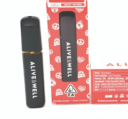 Photograph of product: Alive & Well = Sherbet Haze - 1g Dispo