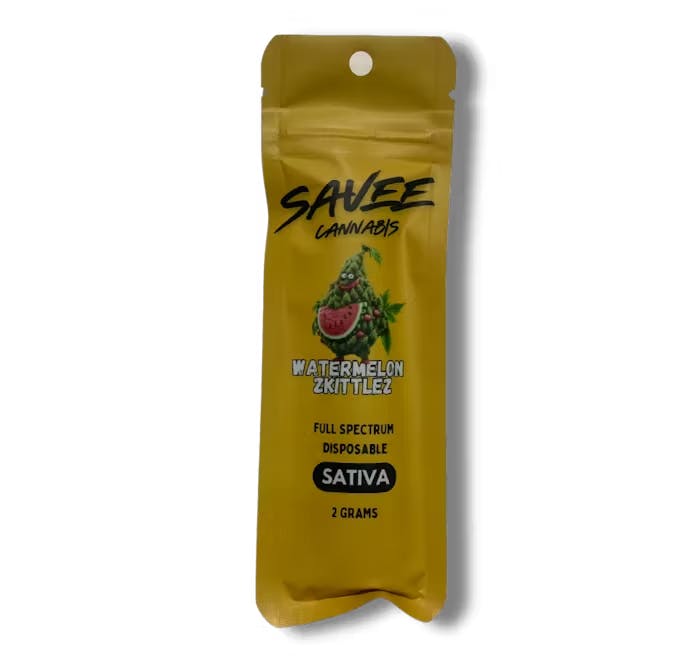 Photograph of product: Savee - 2g Disposable Vape - Watermelon Zkittlez Oui'd