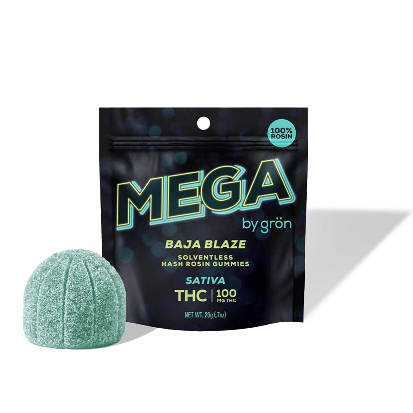 Photograph of product: Baja Blaze Mega | Live Rosin | 1 Pack