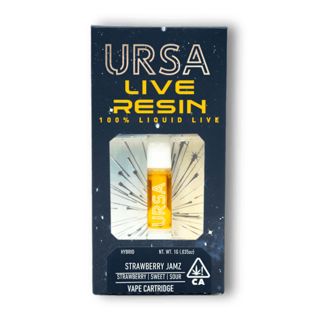 Photograph of product: Strawberry Jamz | 1G Live Resin Cartridge