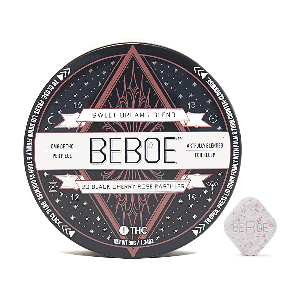 Photograph of product: BEBOE Pastille 100mg: Sweet Dreams 5:1 TH-oui:CBN
